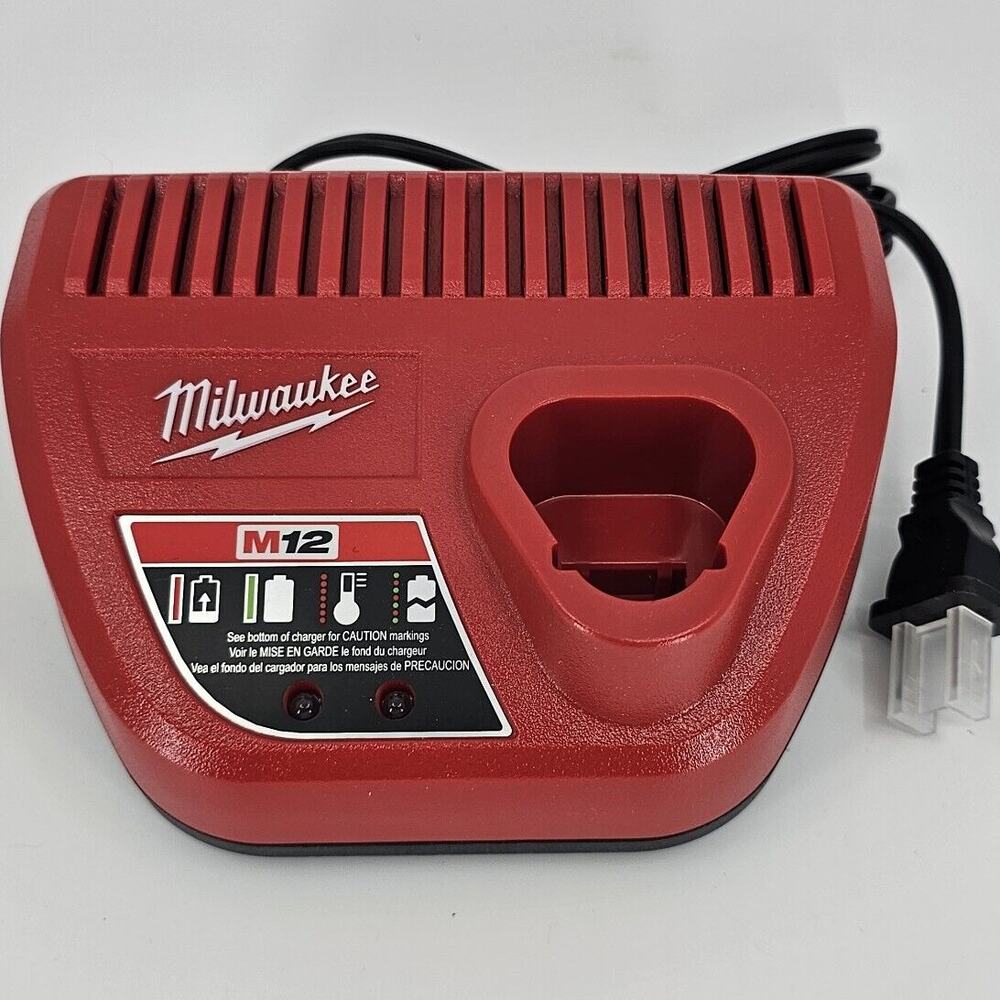 Genuine Milwaukee M12 Battery Charger Lithium Ion 12 Volt 48-59-2401 OEM NEW